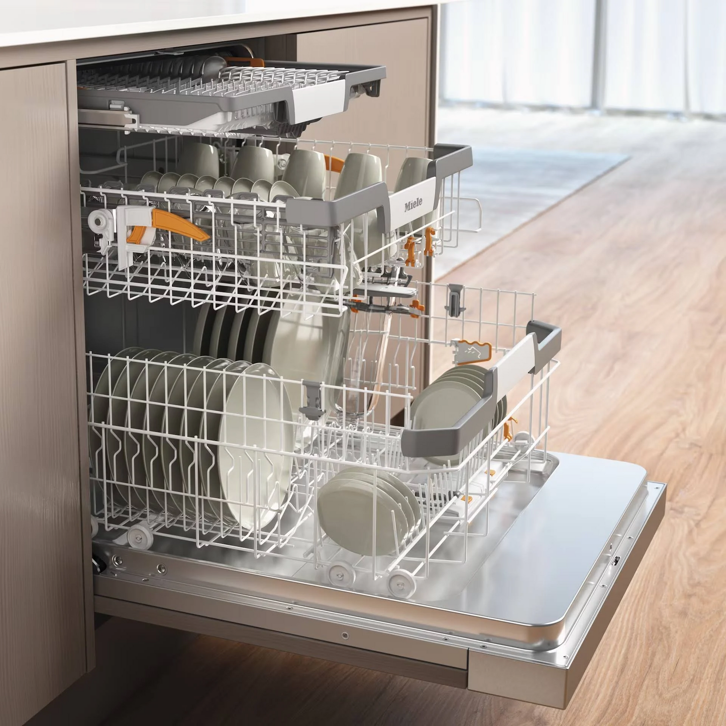 Miele G 7210 SCi partial built-in integrated dishwasher with 60 cm stainless steel front