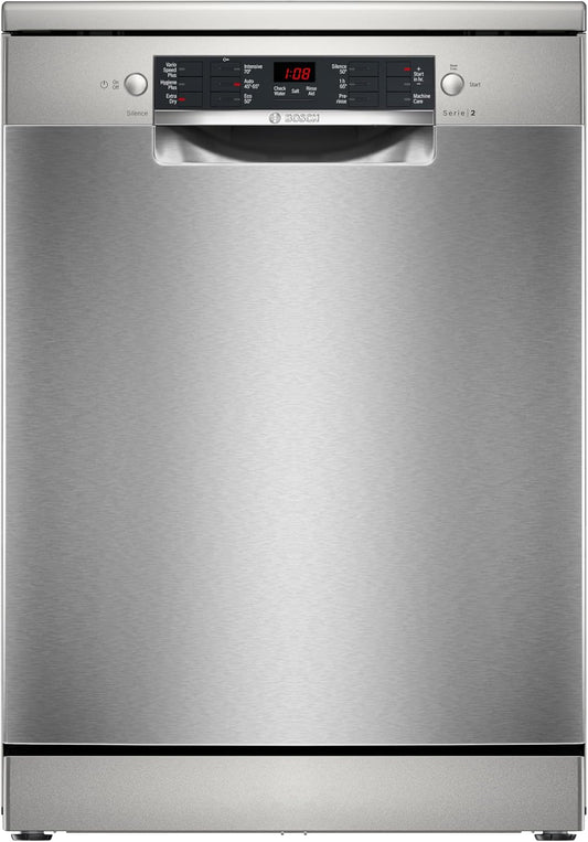 Bosch SMS26AI08G Series 2, Free-standing dishwasher 60 cm silver inox [Energy Class E]