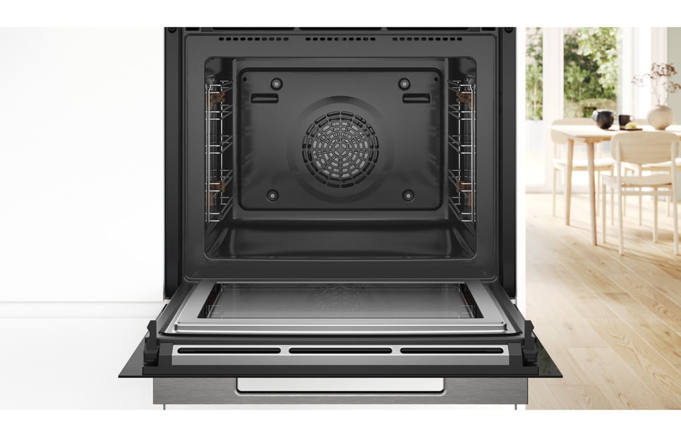 Bosch Series 8 HMG7764B1B Built In Single Oven with Microwave Function